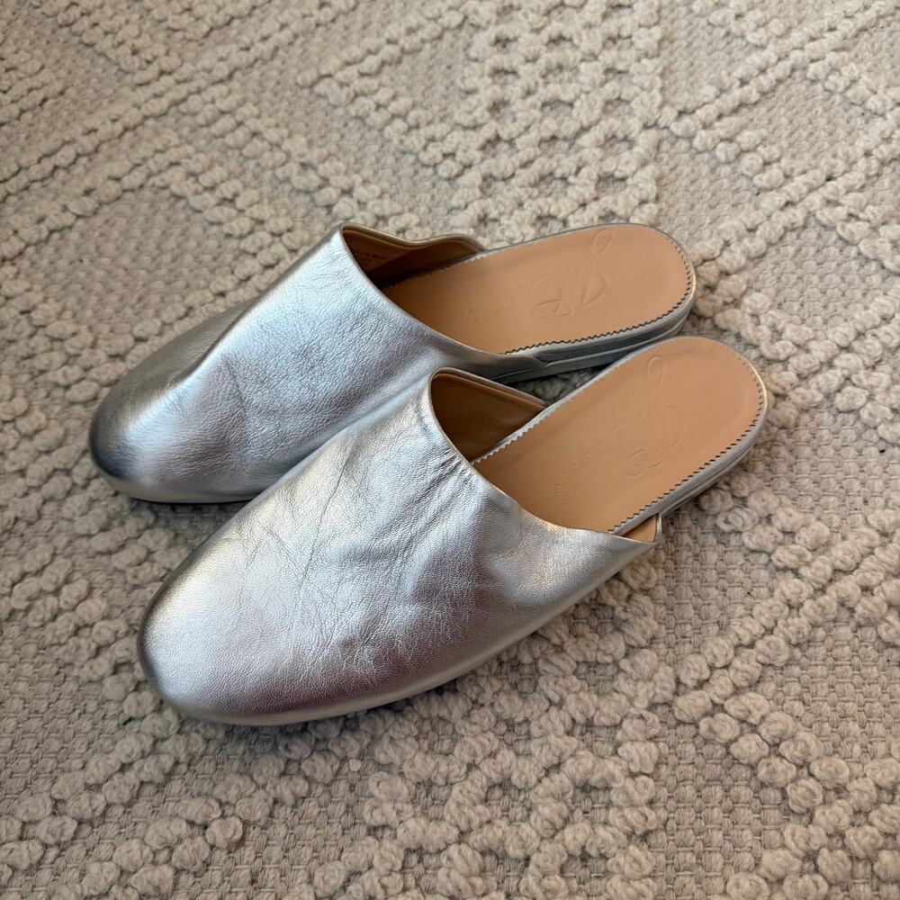 J.Crew Silver Slides - Picture 2 of 5